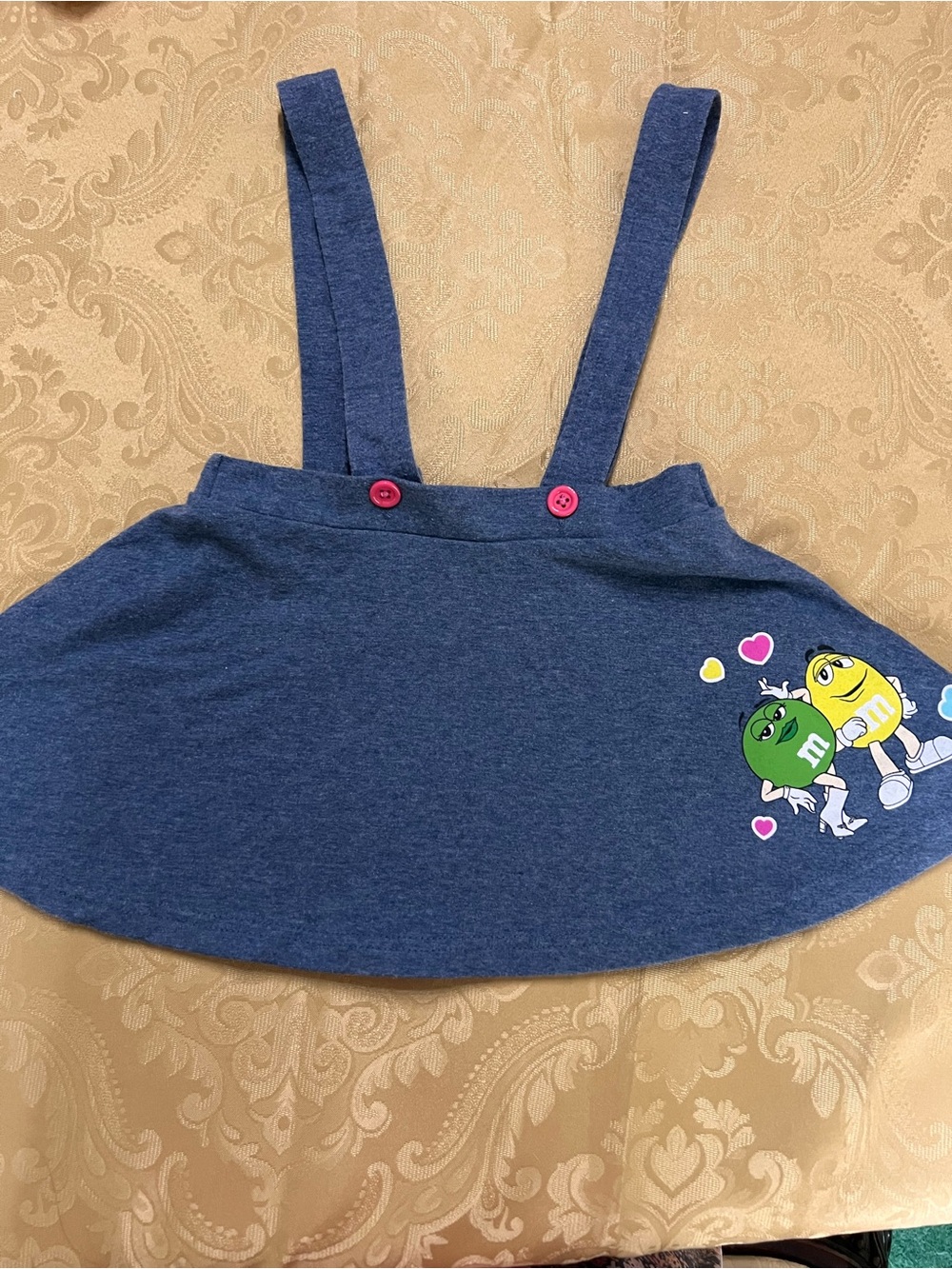 Kids 3T M&M World Jumper Skirt With M&M’s Hearts
